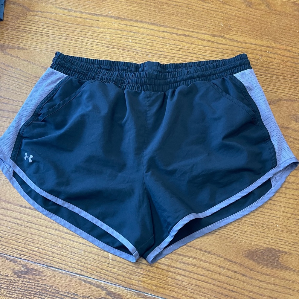 LG Women's Black and Gray Athletic Shorts